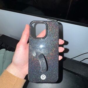 Black Sparkle IPhone 15 Pro Max Loopy Case